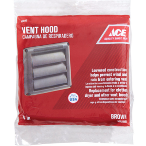 DUCT - VENT HOOD - 4" X 4" - BROWN