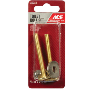 TOILET - TOILET BOLT SET 1/4x2.25 - 2PK