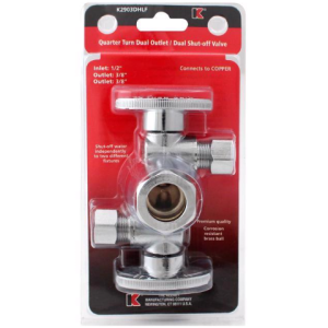 VALVE - DUAL 5/8X3/8X3/8