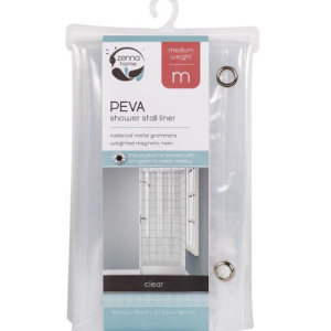 BATH - SHOWER LINER - CLEAR 78 X 54