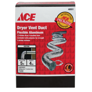 DUCT - VENT KIT W/ CLAMPS - 5' X 4"