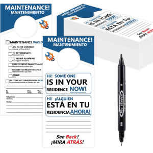 DOOR - MAINTENANCE DOOR SIGN - 200PK