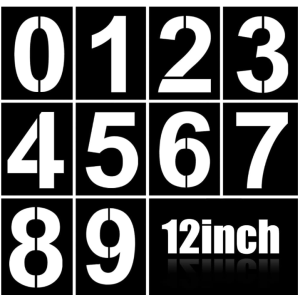 NUMBER STENCIL SET - 12"