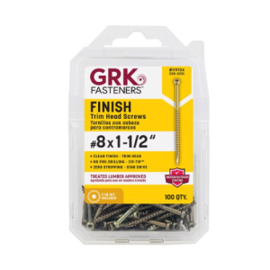 SCREWS - TRIM - COURSE - #8 X 1-1/2" - 100pk