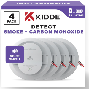 SMOKE/CO COMBO ALARM - HARDWIRE - 4PK