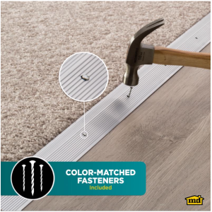 CARPET TRIM - 72" - SILVER - ALUMINUM