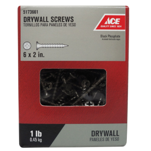 SCREWS - DRYWALL - COARSE - #6 X 2" - 1LB
