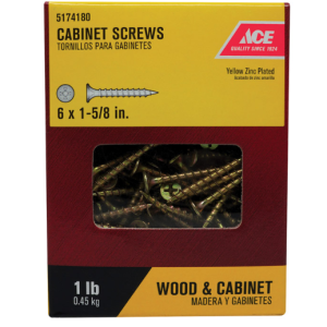 SCREWS - CABINET - #6 X 1-5/8" - GOLD - 1LB
