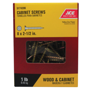 SCREWS - CABINET - #8 X 2-1/2" - 1LB
