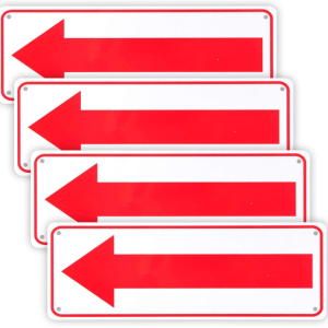 SIGN - ARROW - 10 X 3.5" ALUMINUM