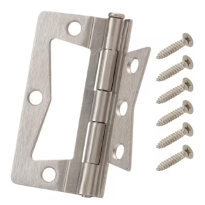 DOOR - HINGE - 3" NON-MORTISE - SATIN NICKEL