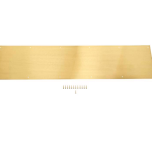 DOOR - KICKPLATE - 8 X 34 - SOLID BRASS