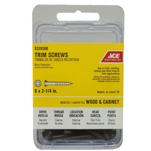 SCREWS - CABINET - #8 X 3-1/8" - STAR - WASHERED - 50PK