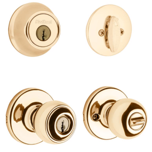 DOOR - KWIKSET - ENTRY COMBO POLO - POLISHED BRASS