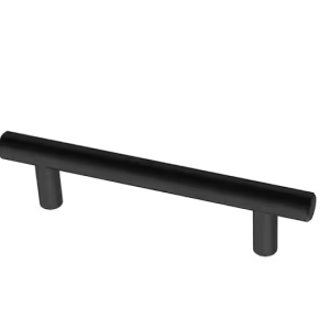 CABINET - BAR PULL - 3-3/4" CENTER ON CENTER - BLACK