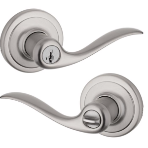 DOOR - KWIKSET - TUSTIN ENTRY LEVER - SATIN NICKEL