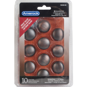 CABINET KNOBS - ROUND - 10PK - OIL RUBBED BRONZE