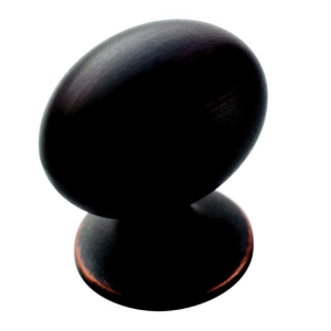 CABINET KNOB - OVAL - OIL RUBBED BRONZE