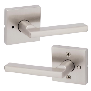 DOOR - KWIKSET - HALIFAX LEVER - PRIVACY - SATIN NICKEL