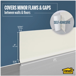 MOLDING - COVE BASE - ALMOND - 4" X 20'