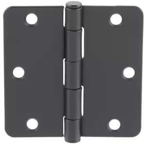 DOOR - HINGE - 3-1/2" 1/4R - BLACK