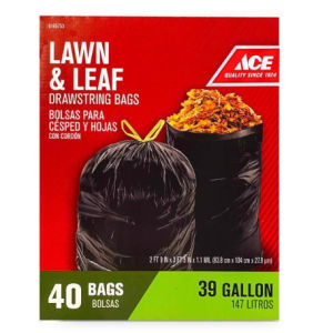 TRASH BAGS - 39 GAL - 40CT