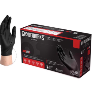 WORK GLOVES - NITRILE - XL - 5MIL