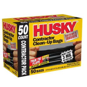 TRASH BAGS - HUSKY CONTRACTOR - 42gal - 50ct