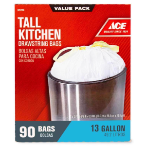 TRASH BAGS - 13 GAL - 90 CT