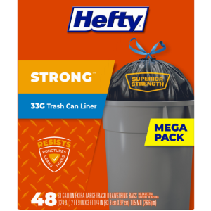 TRASH BAGS - 33 GAL - 48CT