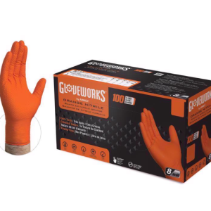 WORK GLOVES - NITRILE - LARGE - 8MIL