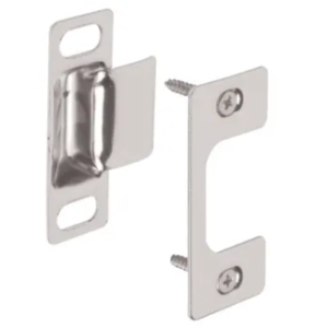 DOOR - STRIKE - ADJUSTABLE - CHROME